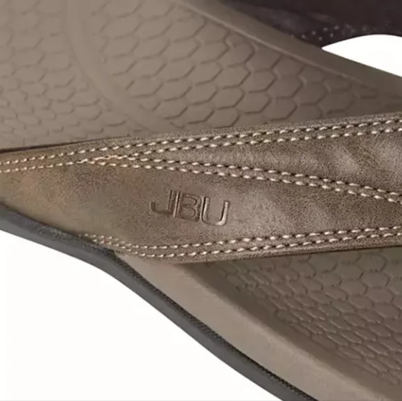 New Men's JBU Milo Comfort Slip On Thong Sandal In Brown NWT Size 11M - Picture 14 of 15